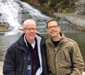 Pat & Doug at waterfall