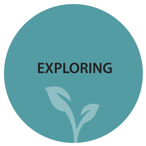 Bud logo with word, Exploring above it