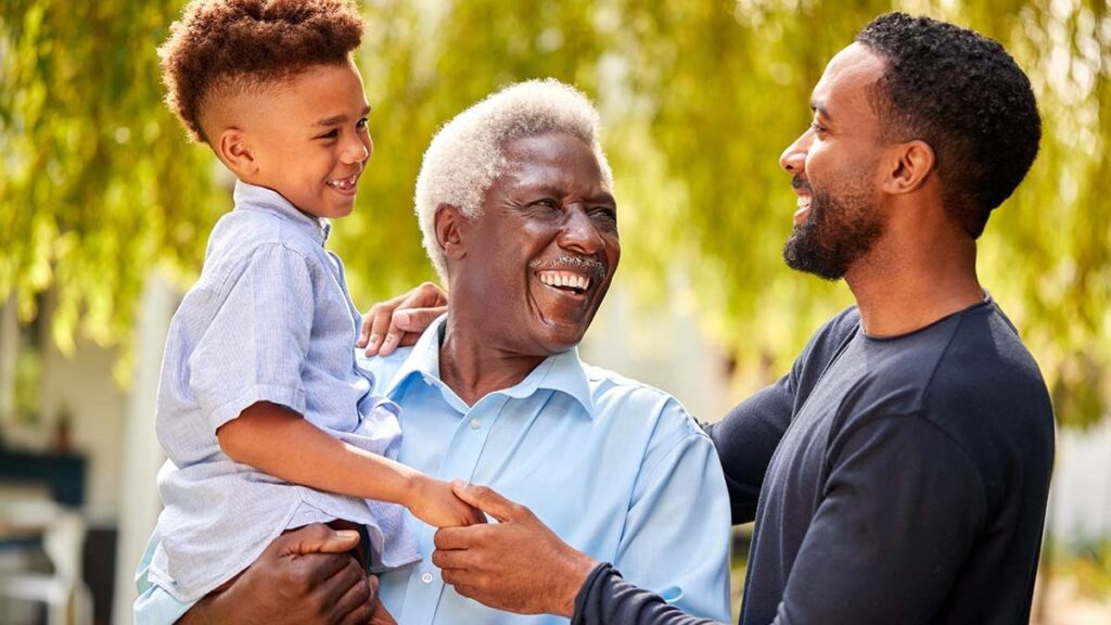 3 diff generations of men
