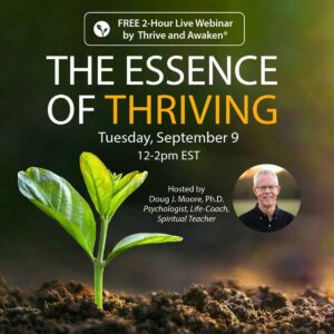 Ad for Essence of Thriving Webinar